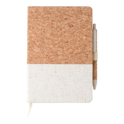 Cork and linen notebook and wheatstraw ballpen Kenzo brown | No Branding | not available | not available