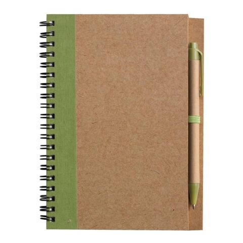 Wire bound notebook with ballpen. Stella light green | No Branding | not available | not available
