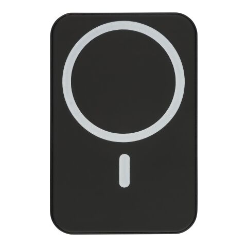 Recycled wireless charger powerbank Meno black | No Branding | not available | not available