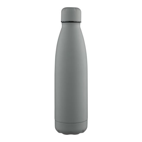 Recycled double-walled drinking bottle 500 ml Sunny grey | No Branding | not available | not available