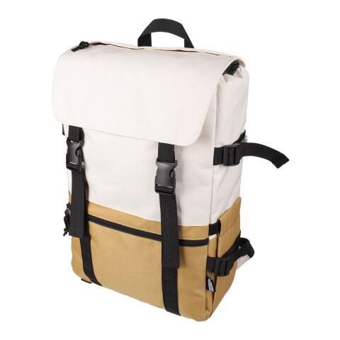 Backpack Vayo 2-tone | Recycled | Laptop 15" | 11 l khaki