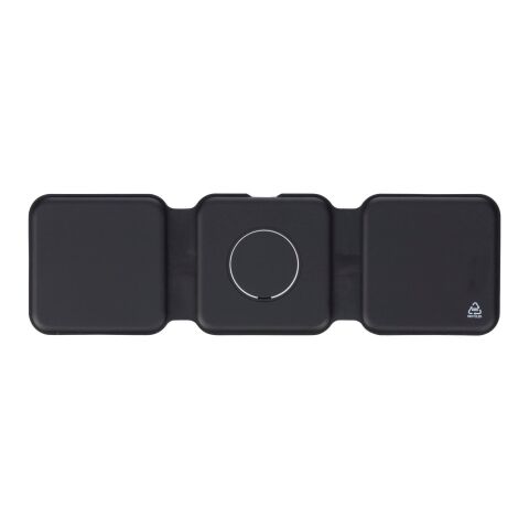 Wireless charger Trigo | Recycled | 3-in-1 black