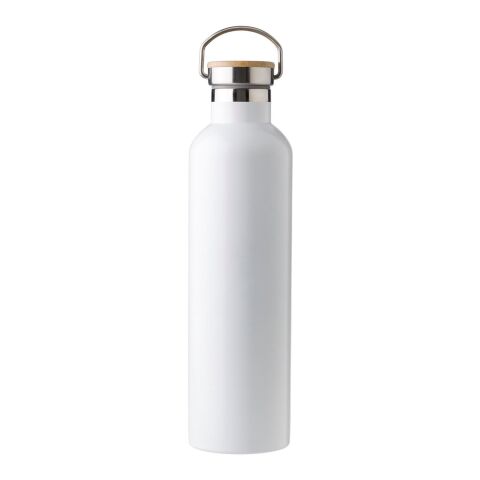 Stainless steel double walled bottle Damien white