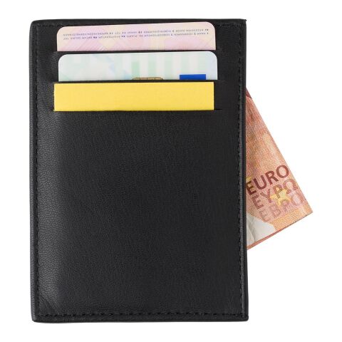 Split leather credit card wallet Logan
