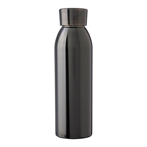 Stainless steel single-walled drinking bottle 650 ml Cindy black