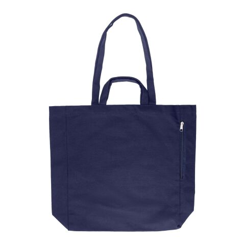 Recycled cotton shopping bag Bennett blue