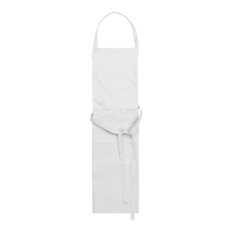 Apron Luke, cotton and polyester (240 gr/m²) white | No Branding | not available | not available