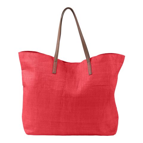 Laminated nonwoven (180 gr/m²) beach bag Sana red | No Branding