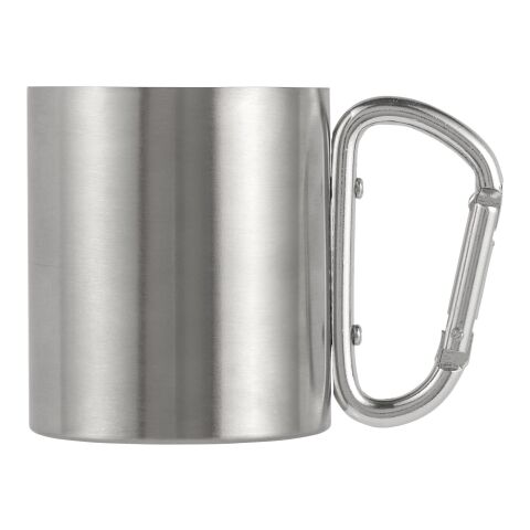 Stainless steel double walled mug Nella silver | No Branding | not available | not available