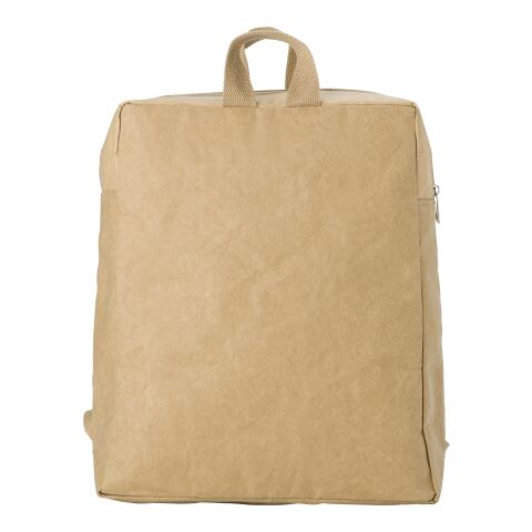 Laminated paper (310 gr/m²) backpack Samanta brown | No Branding