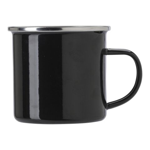 Enamel drinking mug (350 ml) Jamaal black | No Branding | not available | not available