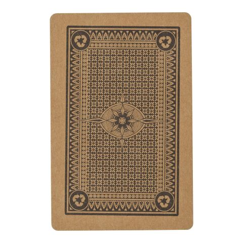 Recycled paper playing cards Andreina brown | No Branding | not available | not available