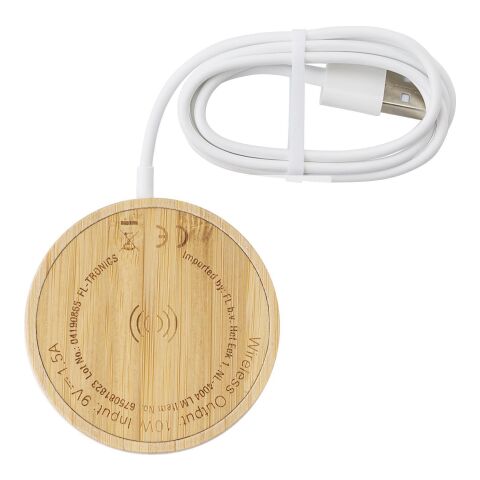 Bamboo wireless charger Riaz bamboo | No Branding | not available | not available