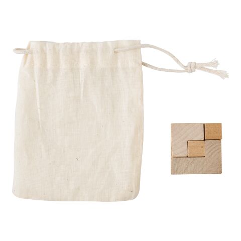 Wooden cube puzzle Amber brown | No Branding | not available | not available