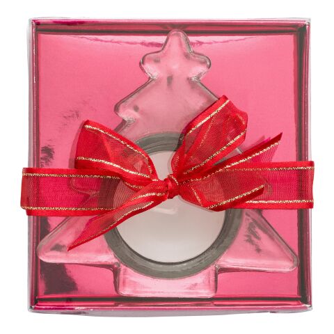 Casey Glass Tea Light Holder red | No Branding | not available | not available