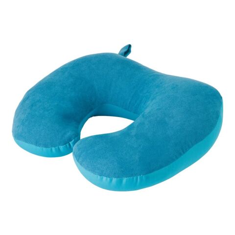 Suede travel pillow Fletcher light blue | No Branding | not available | not available