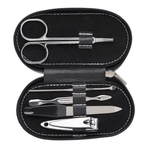 PVC pouch with manicure set Blake black | No Branding | not available | not available