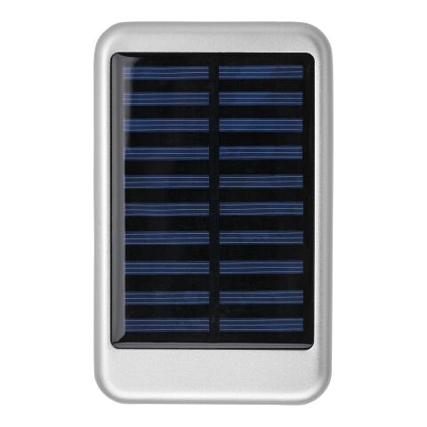 Aluminium solar power bank Drew silver | No Branding | not available | not available