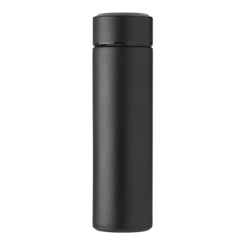Stainless steel thermos bottle (450 ml) with LED display Fatima black | No Branding | not available | not available