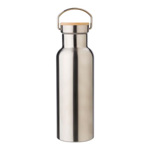 Stainless steel double-walled drinking bottle Odette silver | No Branding | not available | not available