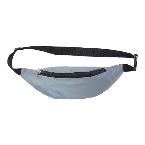 Polyester reflective waist bag Jocelyn silver | No Branding | not available | not available
