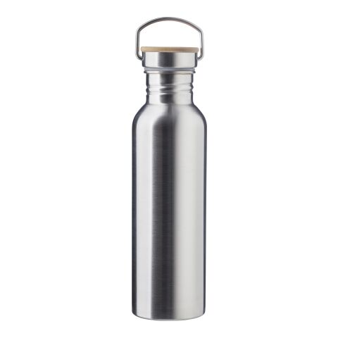 Stainless steel drinking bottle Poppy silver | No Branding | not available | not available