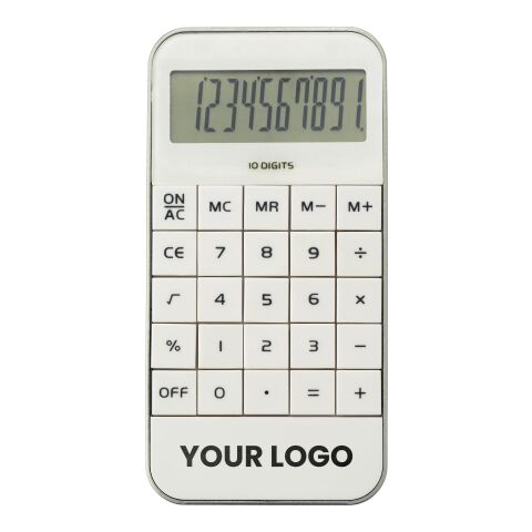 Calculator Jareth, ABS white | No Branding | not available | not available