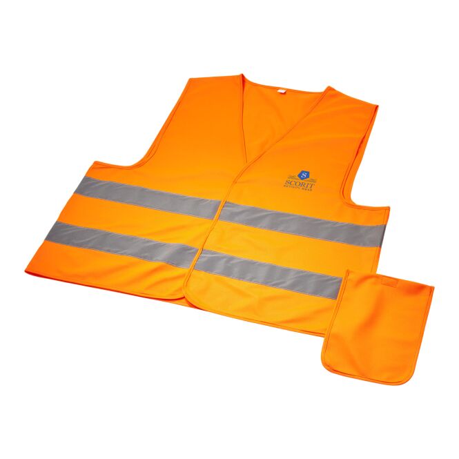NONE Branded Merchandise Watch-out XL Safety Vest with Express Logo Orange