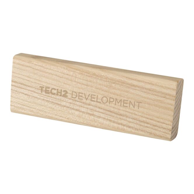 Promo Giveaway Car Air Freshener Maro – wood – with 48h express logo print, reusable wooden holder, two fragrance refills, eco-friendly