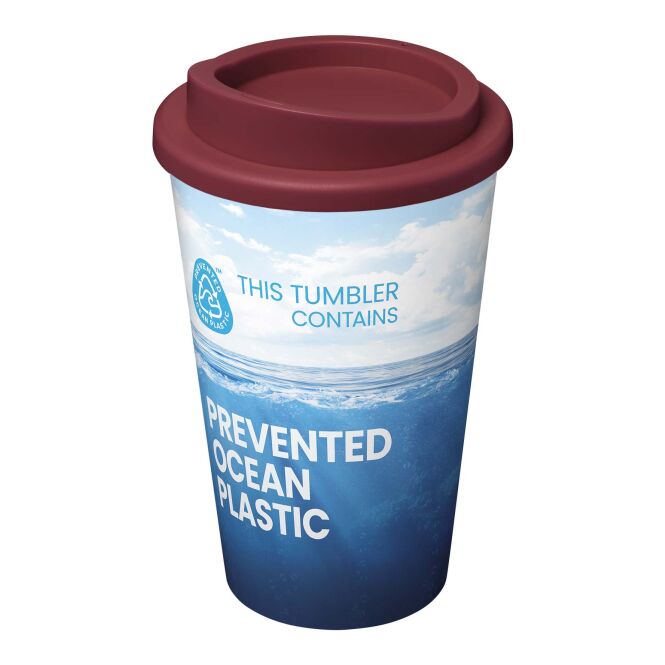 NONE Corporate Gift Brite-Americano POP 350ml Tumbler with Custom Red