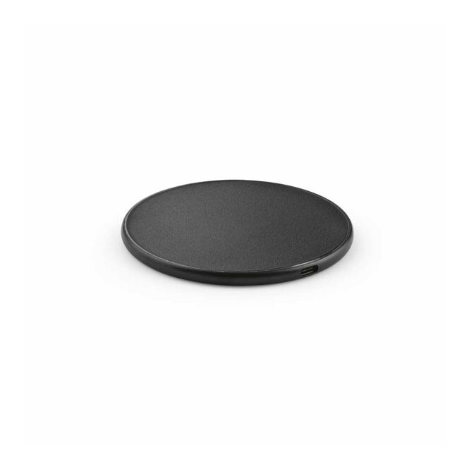 NONE Branded Merchandise Dirac Wireless Fast Charger with Custom Logo Black