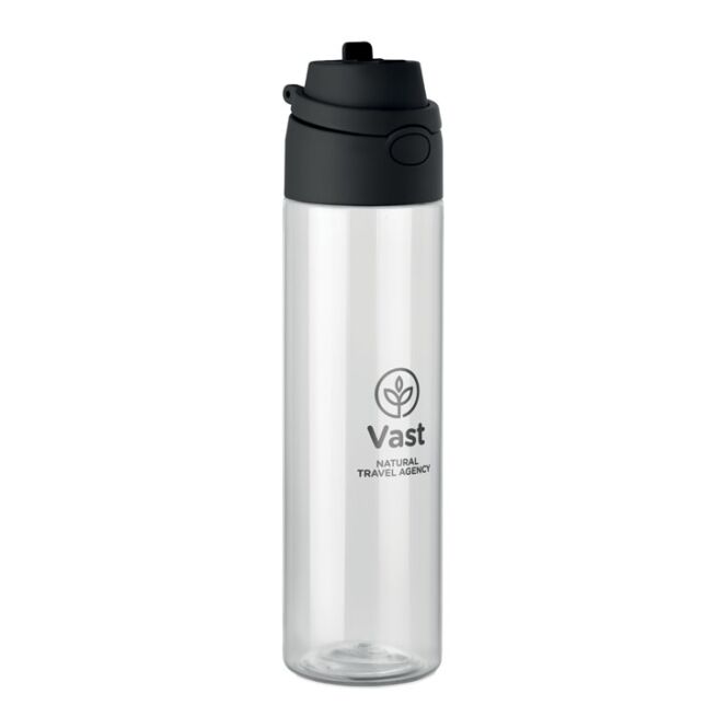 Branded Merchandise Sports Water Bottle 700ml โ black โ with custom logo print 700ml BPA-free leak-proof lid eco-friendly drink bottle