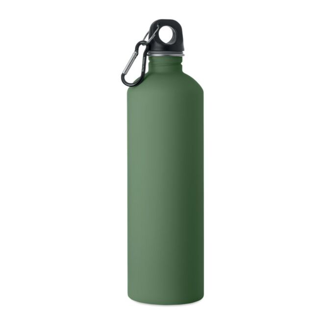 Corporate Gift Stainless Steel Bottle – dark green – with laser engraving 750ml recycled stainless steel leak-proof custom bottle