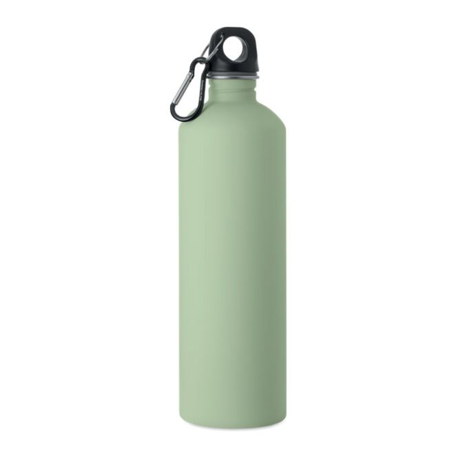 Corporate Gift Stainless Steel Bottle – mint green – with laser engraving 750ml recycled leak-free custom printed drink bottle
