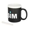 Chalk-write 330 ml ceramic mug Standard | White | No Branding | not available | not available