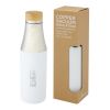 Hulan 540 ml copper vacuum insulated stainless steel bottle with bamboo lid Standard | White | No Branding | not available | not available