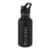Lexi 500 ml stainless steel sport bottle Standard | Solid black | No Branding | not available | not available