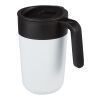Nordia 400 ml double-wall recycled mug Standard | White | No Branding | not available | not available