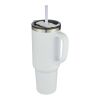 Sydney 1200 ml double wall RCS certified copper vacuum insulated mug with straw Standard | white | Not applicable | No Branding | not available | not available