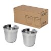 Duo 80 ml RCS certified stainless steel espresso cup set Standard | Silver | No Branding | not available | not available