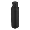 Illuminate 650 ml RCS recycled stainlesss steel double wall insulated water bottle Solid black | not available