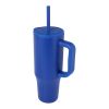 Brady 900 ml RCS certified insulated tumbler with silicone straw Standard | Royal blue | not available | No Branding | not available | not available