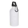 Oregon 400 ml matte RCS recycled single wall stainless steel water bottle with carabiner Standard | White | Not applicable | No Branding | not available | not available