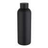 Spring 750 ml RCS recycled single wall stainless steel water bottle Standard | Solid black | No Branding | not available | not available