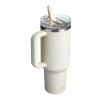 Stanley Quencher® ProTour 1180 ml recycled stainless steel insulated flip straw tumbler	 Standard | Cream | No Branding | not available | not available