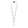 Lago lanyard with break-away closure Priority | White | 1-color Screen Print | both straps | 300 mm x 15 mm | not available