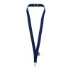 Tom recycled PET lanyard with breakaway closure Standard | Deep blue | No Branding | not available | not available | not available