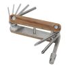 Fixie 8-function wooden bicycle multi-tool Standard | Brown | No Branding | not available | not available