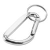 Timor recycled aluminium carabiner keychain Standard | Silver | not available | No Branding | not available | not available