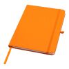 Teak A5 recycled hard cover notebook with lined pages Standard | Orange | not available | No Branding | not available | not available